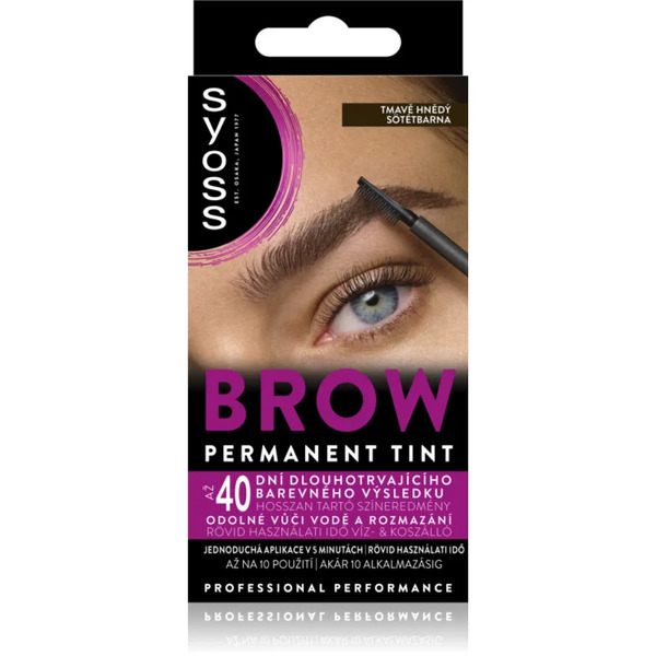  Syoss Brow Tint Farbka Do Brwi Odcień Dark Brown 10 Ml 