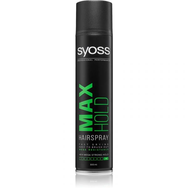  Syoss Max Hold Lakier Do Włosów Bardzo Mocno Utrwalający 300 Ml 