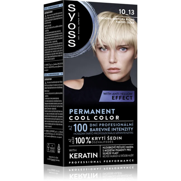  Syoss Permanent Cool Color Trwała Farba Do Włosów O Chłodnym Odcieniu Odcień 10_13 Arctic Blond 1 Szt. 