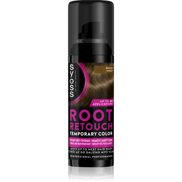  Syoss Root Retoucher Tonująca Farba Na Odrosty W Sprayu Odcień Brown 120 Ml 