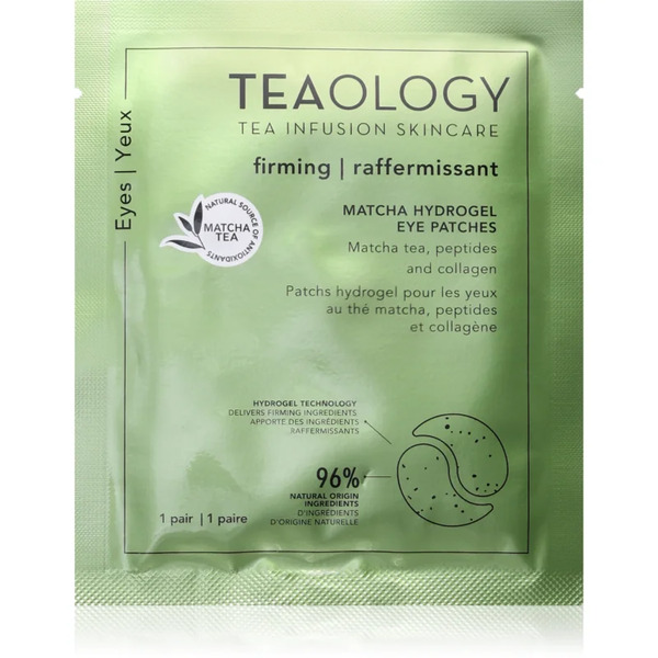  Teaology Matcha Infusion Hydrogel Eye Patches Regenerujące Hydrożelowe Płatki Pod Oczy Z Kolagenem 1 Para 