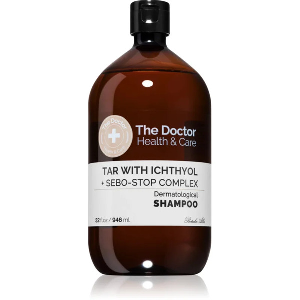  The Doctor Tar With Ichthyol + Sebo-stop Complex Szampon Na łojotokowe Zapalenie Skóry I Ciężkim łupieżu 946 Ml 