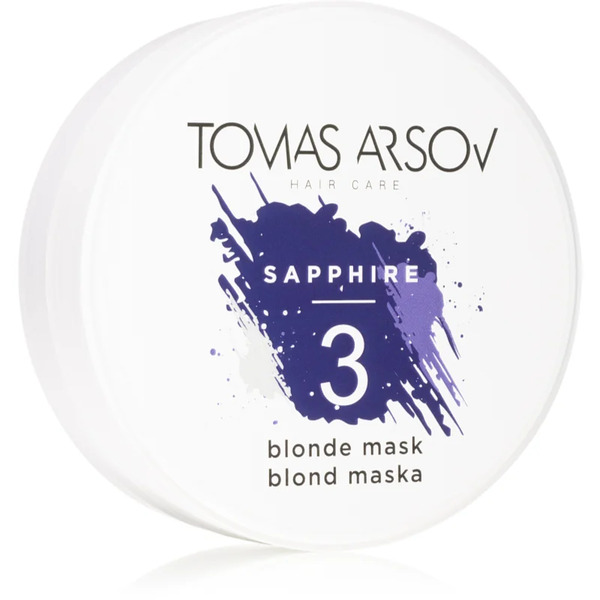  Tomas Arsov Sapphire Blonde Mask Maseczka Naturalnie Neutralizująca Do Włosów Blond I Z Balejażem 100 Ml 