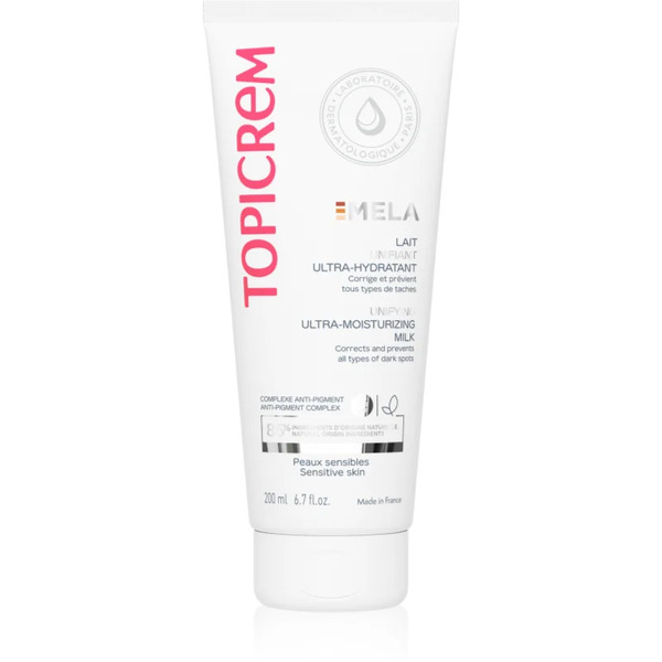  Topicrem Mela Unifying Ultra-moisturizing Milk Spf15 Mleczko Nawilżające Przeciw Przebarwieniom Skóry Spf 15 200 Ml 