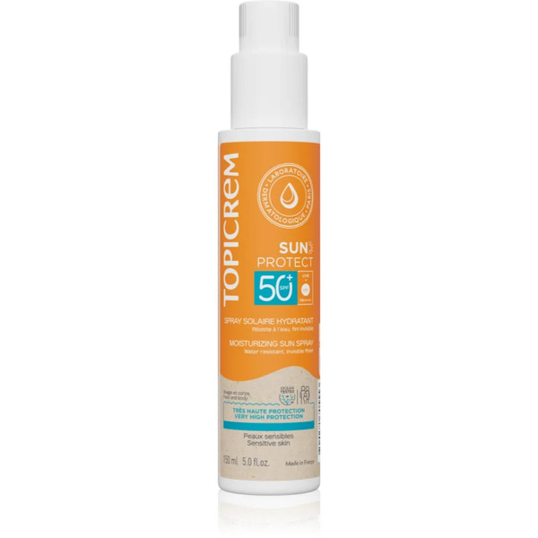  Topicrem Sun Protect Moisturizing Sun Spray Spray Ochronny Z Efektem Nawilżającym Spf 50+ 150 Ml 