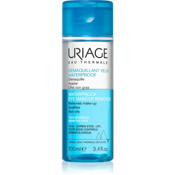  Uriage Eau Thermale Waterproof Eye Make-up Remover Preparat Do Demakijażu Wodoodpornego Do Wrażliwych Oczu 100 Ml 