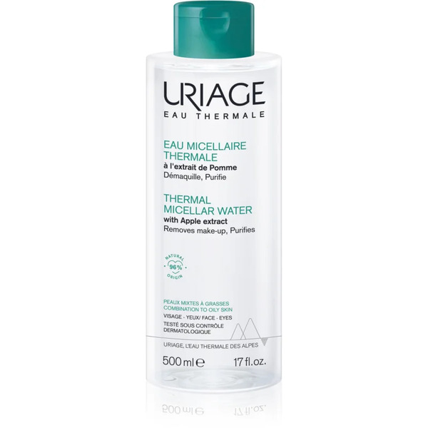  Uriage Hygiène Thermal Micellar Water - Combination To Oily Skin Oczyszczający Płyn Micelarny Do Skóry Tłustej I Mieszanej 500 Ml 