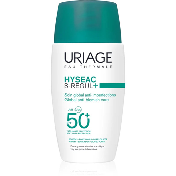  Uriage Hyseac 3-regul+ Global Anti-blemish Care Spf50+ Krem Na Dzień Dla Skóry Tłustej Spf 50+ 50 Ml 