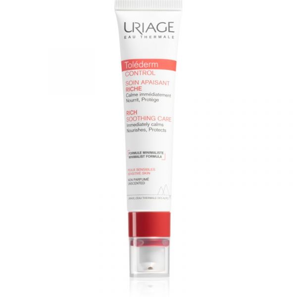  Uriage Toléderm Control Rich Soothing Care Odżywczy Krem łagodzący Dla Skóry Wrażliwej I Alergicznej 40 Ml 