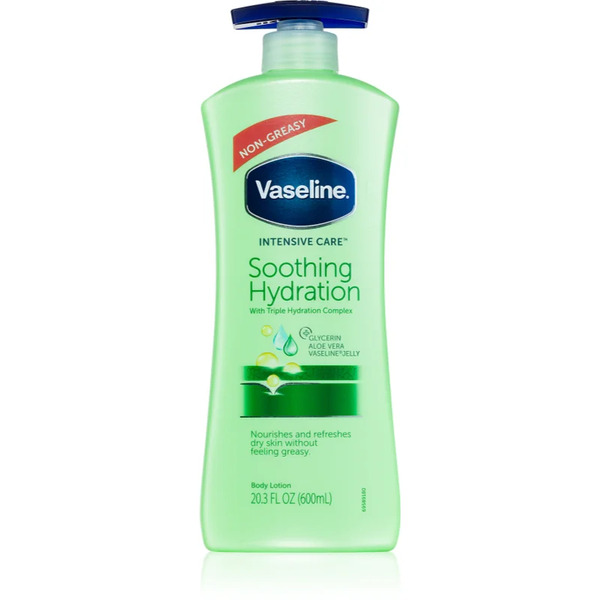  Vaseline Intensive Care Kojące Mleczko Do Ciała Z Dozownikiem Aloe Fresh 600 Ml 
