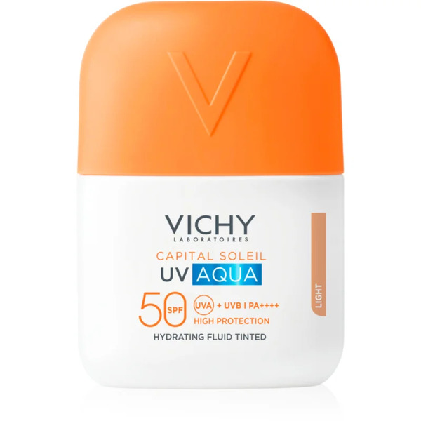  Vichy Capital Soleil Uv Aqua Ochronny Fluid Tonujący Do Twarzy O Działaniu Nawilżającym Spf 50 50 Ml 