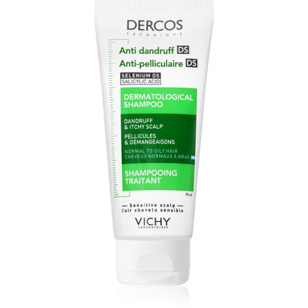  Vichy Dercos Anti-dandruff Szampon Przeciwłupieżowy Do Włosów Normalnych I Przetłuszczających Się 95 Ml 