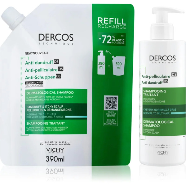  Vichy Dercos Zestaw Przeciw łupieżowi 