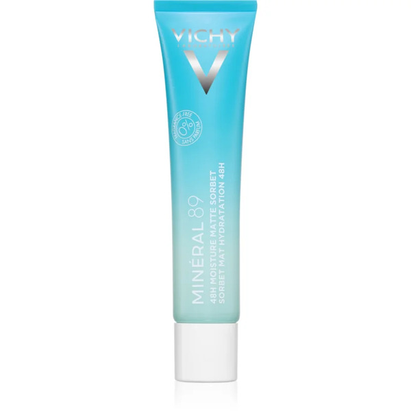  Vichy Minéral 89 48h Moisture Matte Sorbet Nawilżający Krem Do Twarzy Do Skóry Tłustej I Mieszanej 40 Ml 