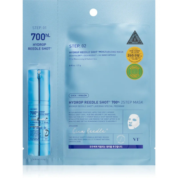  Vt Cosmetics Hydrop Reedle Shot 700hl 2 Step Mask Maseczka Głęboko Nawilżająca Do Dwufazowej Pielęgnacji Skóry 28.5 G 