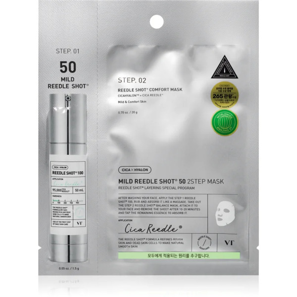  Vt Cosmetics Reedle Shot 50 2-step Mask Maseczka Intensywnie Regenerująca Do Dwufazowej Pielęgnacji Skóry 26.5 G 