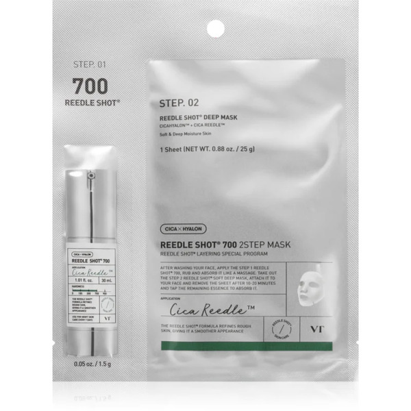  Vt Cosmetics Reedle Shot 700 2-step Mask Maseczka Intensywnie Regenerująca Do Dwufazowej Pielęgnacji Skóry 26.5 G 