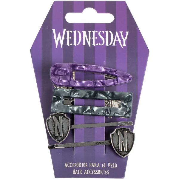  Wednesday Hair Accessories Spinki Do Włosów Dla Dzieci 4 Szt. 