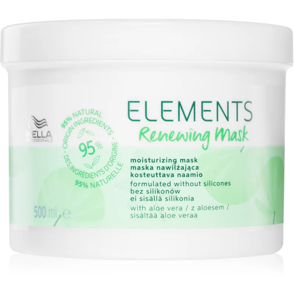  Wella Professionals Elements Renewing Maseczka Regenerująca Do Nabłyszczania I Zmiękczania Włosów 500 Ml 