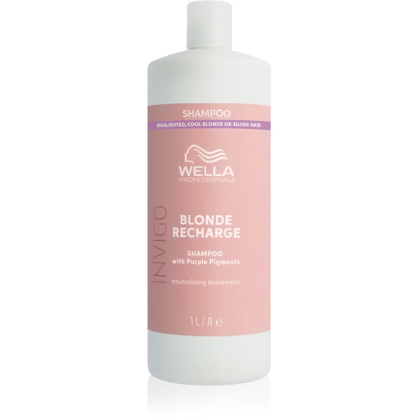  Wella Professionals Invigo Blonde Recharge Szampon Do Włosów Blond Neutralizująca żółtawe Odcienie 1000 Ml 