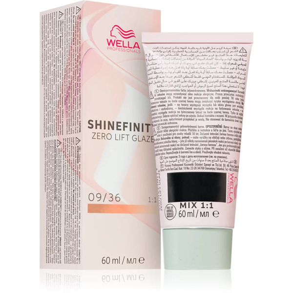 Wella Professionals Shinefinity Zero Lift Glaze Demi-permanentna Farba Do Włosów Odcień 09/36 - Vanilla Glaze 60 Ml 