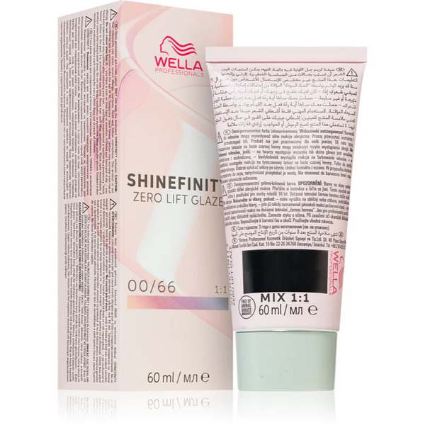  Wella Professionals Shinefinity Zero Lift Glaze Demi-permanentna Farba Do Włosów Odcień 00/66 - Violet Booster 60 Ml 