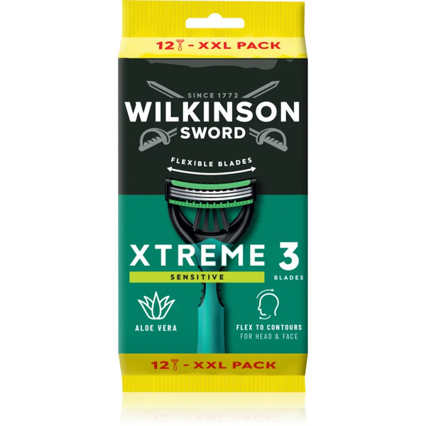  Wilkinson Sword Xtreme 3 Sensitive Maszynki Jednorazowe Dla Mężczyzn 12 Szt. 