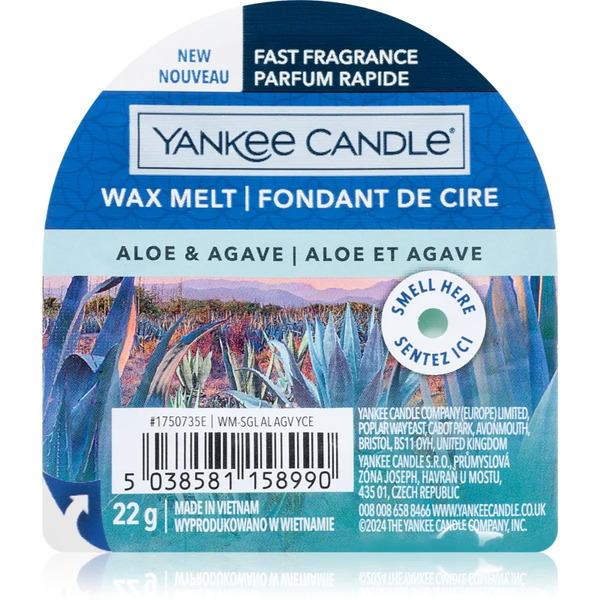  Yankee Candle Aloe & Agave Wosk Do Aromaterapii 22 G 