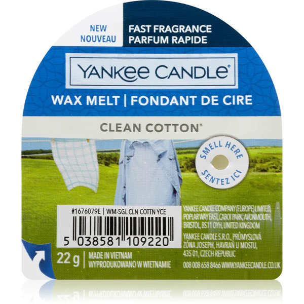  Yankee Candle Clean Cotton Wosk Do Aromaterapii 22 G 