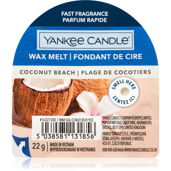  Yankee Candle Coconut Beach Wosk Do Aromaterapii 22 G 