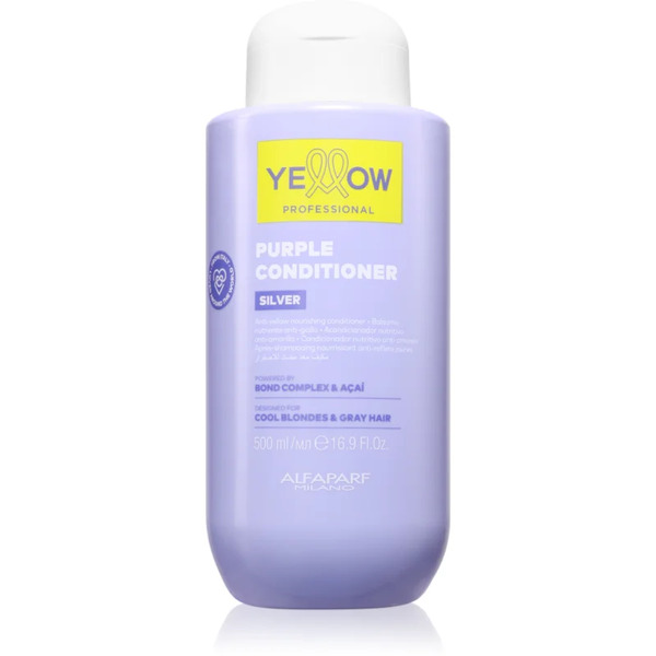  Yellow Professional Silver Purple Conditioner Odżywka Odżywiająca Neutralizująca żółtawe Odcienie 500 Ml 
