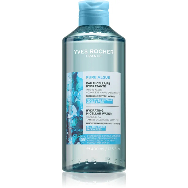  Yves Rocher Pure Algue Nawilżająca Woda Micelarna 400 Ml 