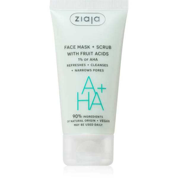  Ziaja Face Mask + Scrub With Fruit Acids Maska Peelingująca 55 Ml 