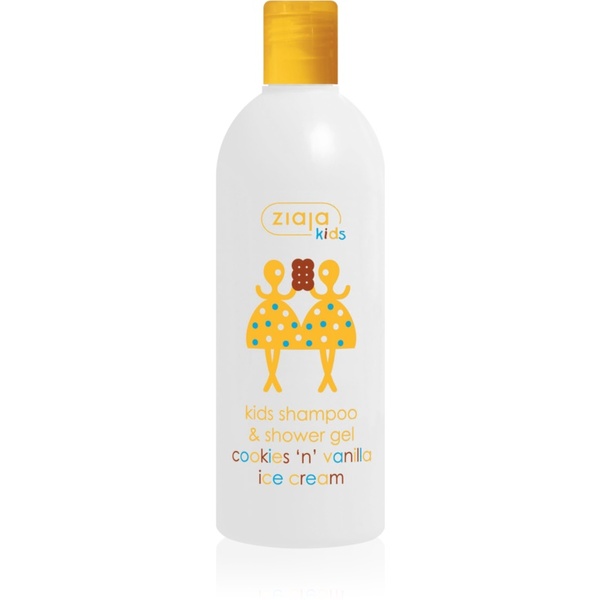  Ziaja Maziajki Cookies 'n' Vanilla Ice Cream Szampon + Płyn Do Mycia Lody Ciasteczkowo - Waniliowe Od 3 Lat Cookies & Vanilla 400 Ml 