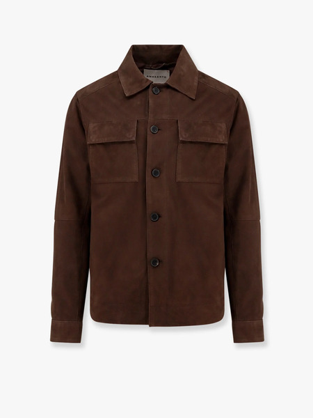  Amaranto Leather Jacket - Amaranto - Man 