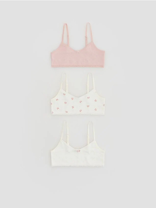  Reserved - Bawełniany Top 3 Pack - Wielobarwny 