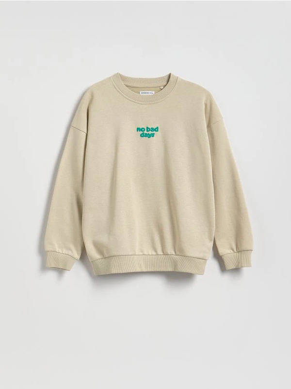  Reserved - Bluza Oversize - Beżowy 