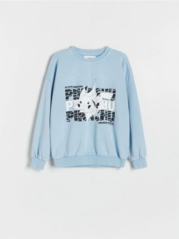  Reserved - Bluza Oversize Pokémon - Jasnoniebieski 