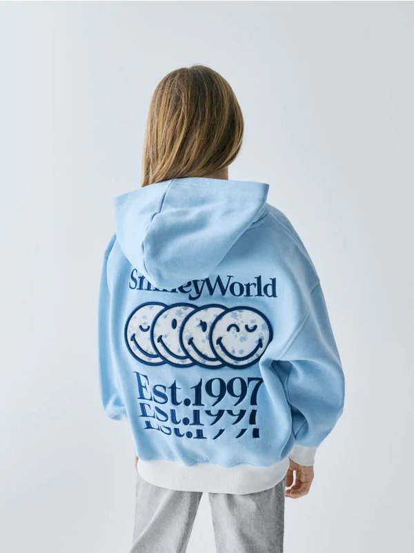  Reserved - Bluza Smileyworld® - Jasnoniebieski 