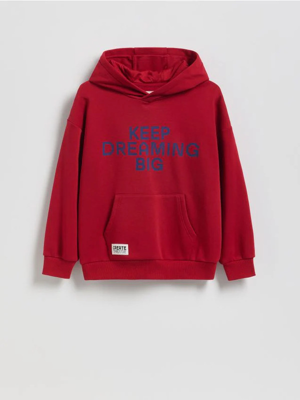  Reserved - Bluza Z Kapturem - Czerwony 