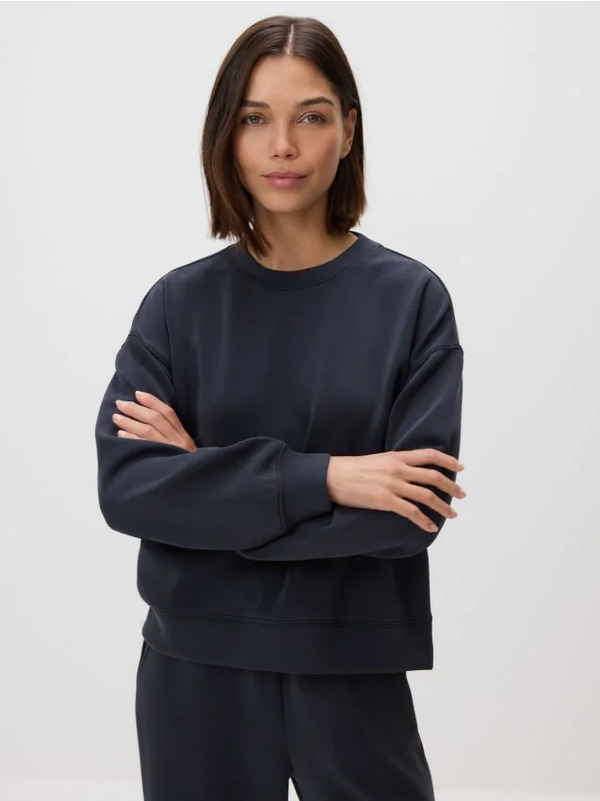  Reserved - Bluza Z Modalem - Ciemnoszary 