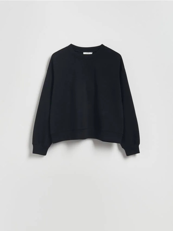  Reserved - Bluza Z Modalem - Czarny 