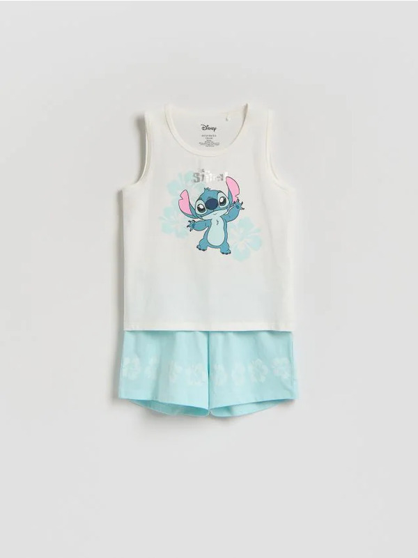  Reserved - Dwuczęściowa Piżama Lilo I Stitch - Jasnoturkusowy 