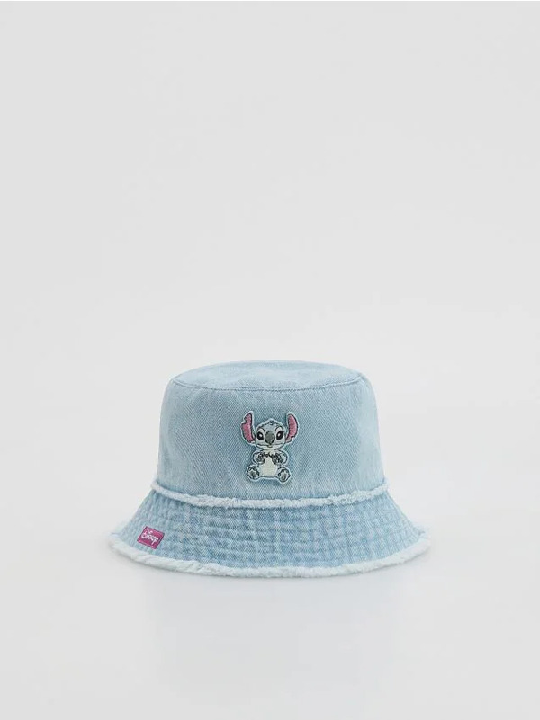  Reserved - Jeansowy Kapelusz Lilo I Stitch - Jasnoniebieski 
