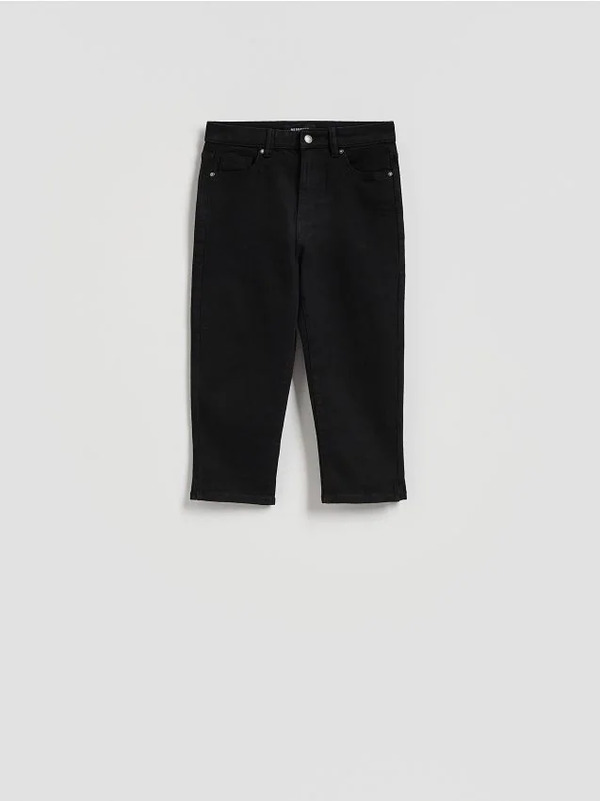  Reserved - Jeansy Capri - Czarny 