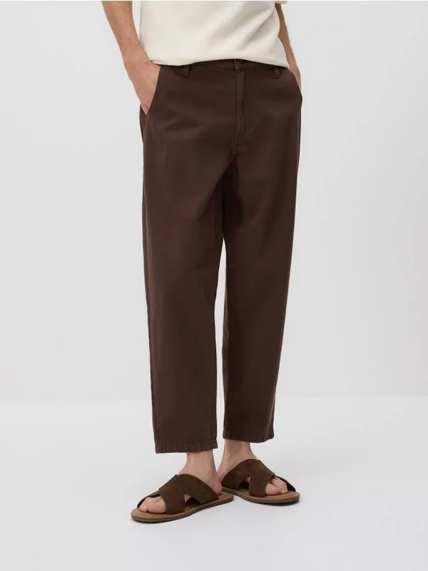  Reserved - Jeansy Jogger Fit - Brązowy 