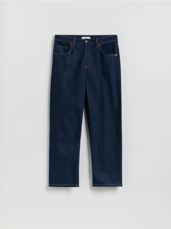  Reserved - Jeansy Loose Fit - Granatowy 