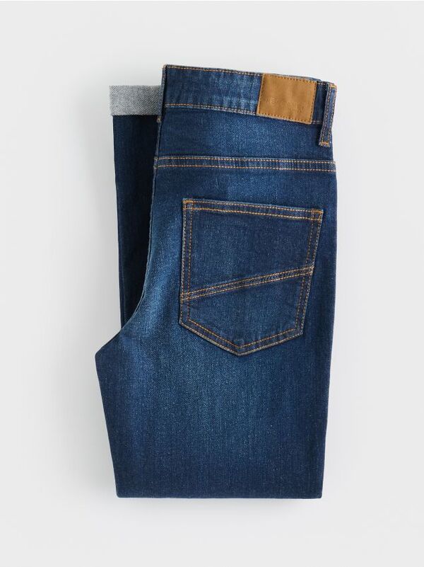  Reserved - Jeansy Regular Fit - Granatowy 