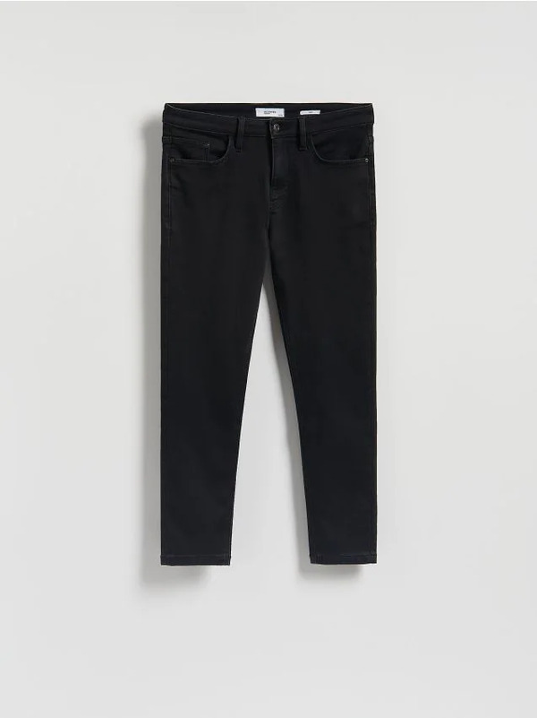  Reserved - Jeansy Slim Fit - Czarny 