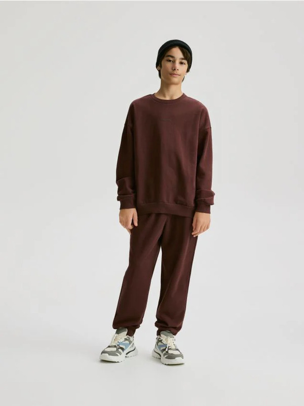  Reserved - Komplet Oversize - Bordowy 